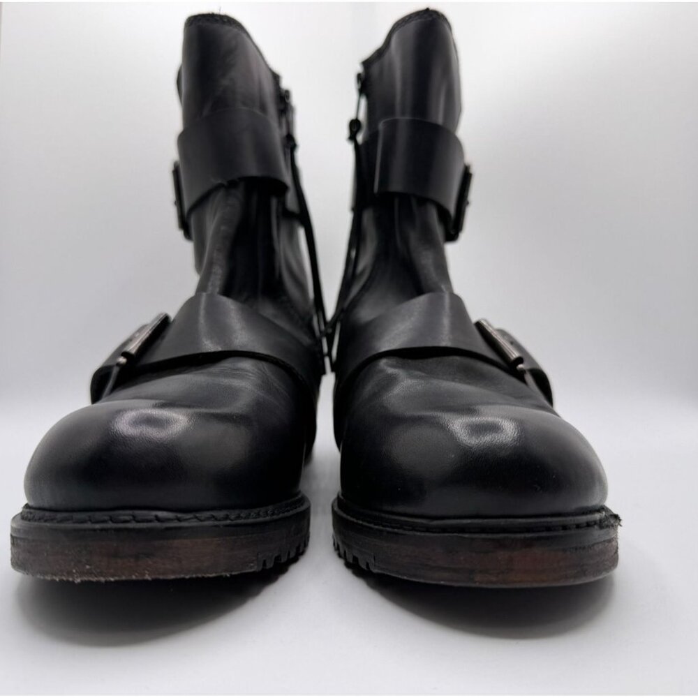 Vintage Foundry Co. Biker Bobbi Boots Women 8 Black Chunky Ankle Combat Shoes - Picture 6 of 16